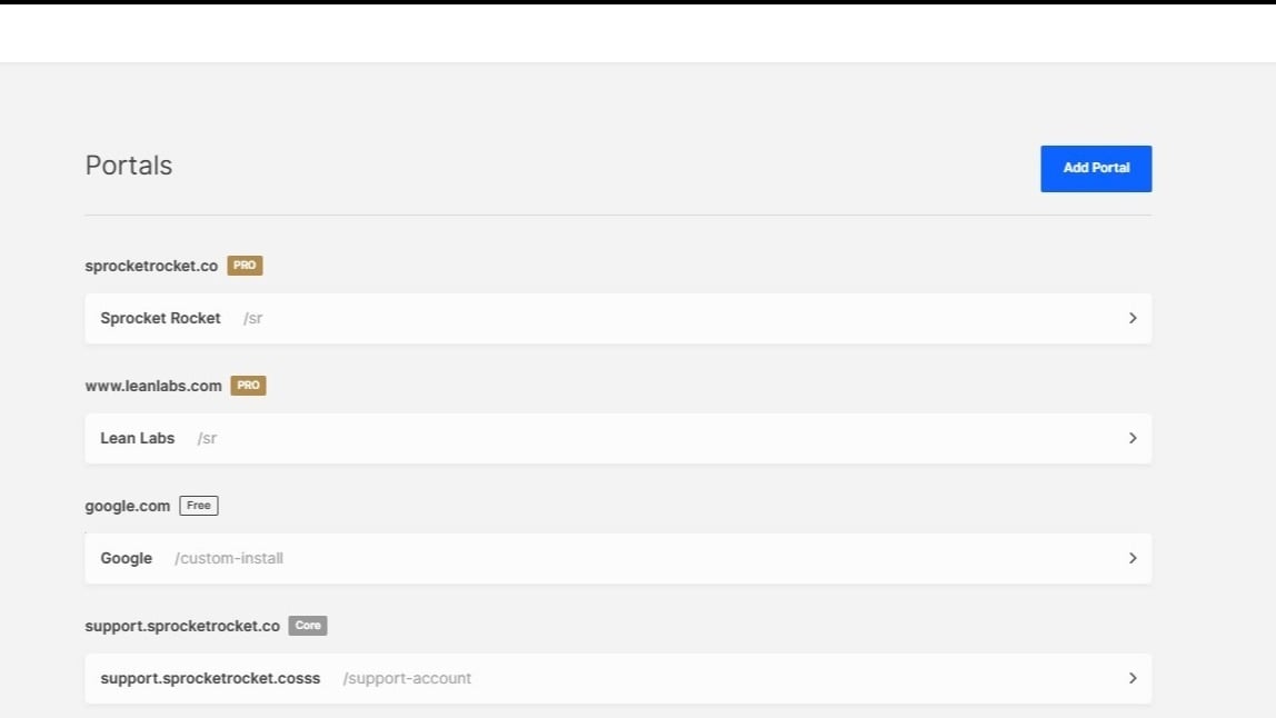 Multi-Portal Management